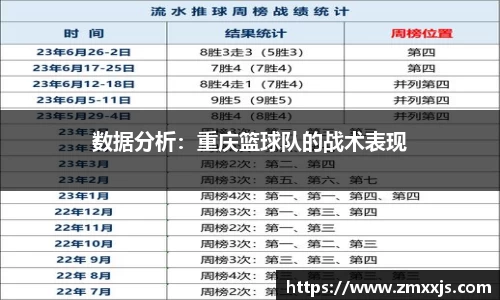 数据分析：重庆篮球队的战术表现